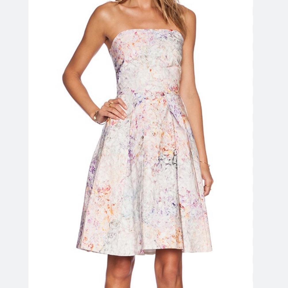 Hunter Bell Loren Mini Dress Floral Jewel Sz 4 EUC!